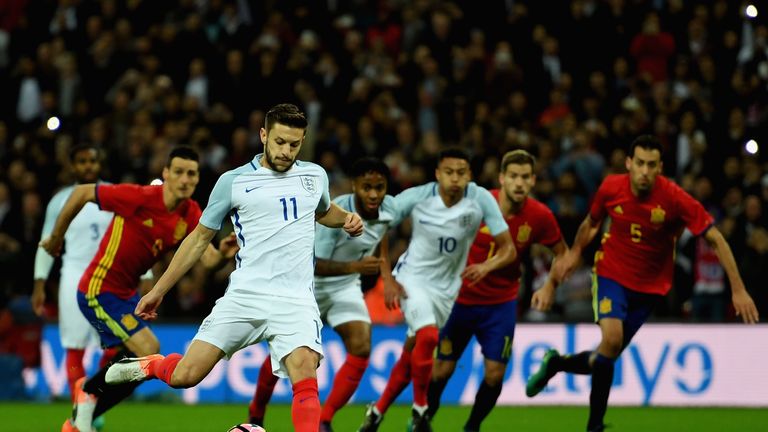 Lallana scores the opening goal of the game
