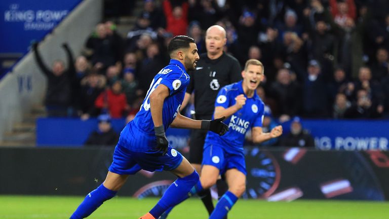 The British core at Leicester City helped Riyad Mahrez adapt to life in England