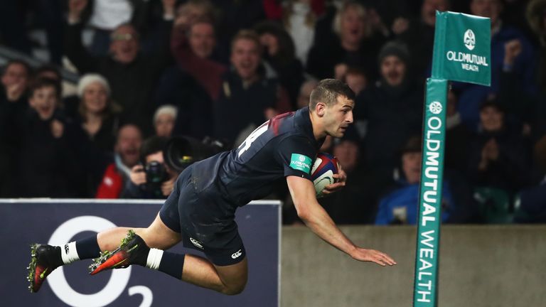 Jonny May has been in superb try-scoring form for England this autumn