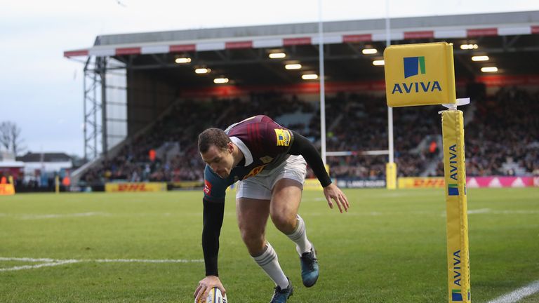 Tim Visser opened the scoring for Harlequins