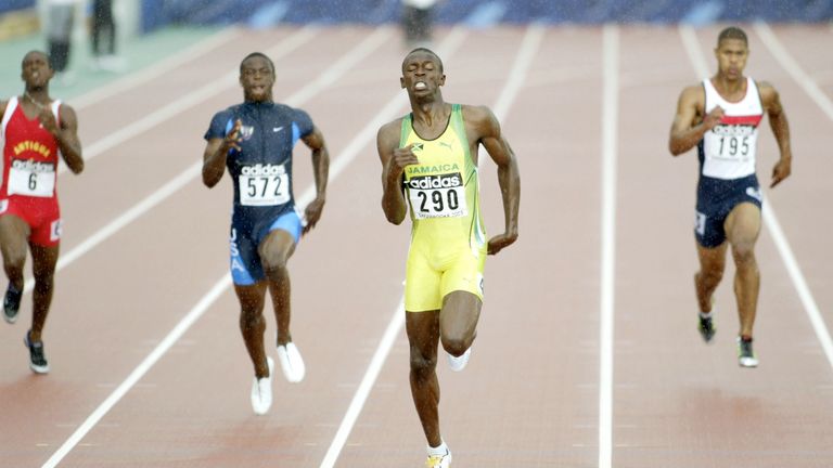 Bolt won the 200m at the 2003 World Youth Games in Canada 