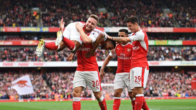 Arsenal are unbeaten in their last 18 games in all competitions