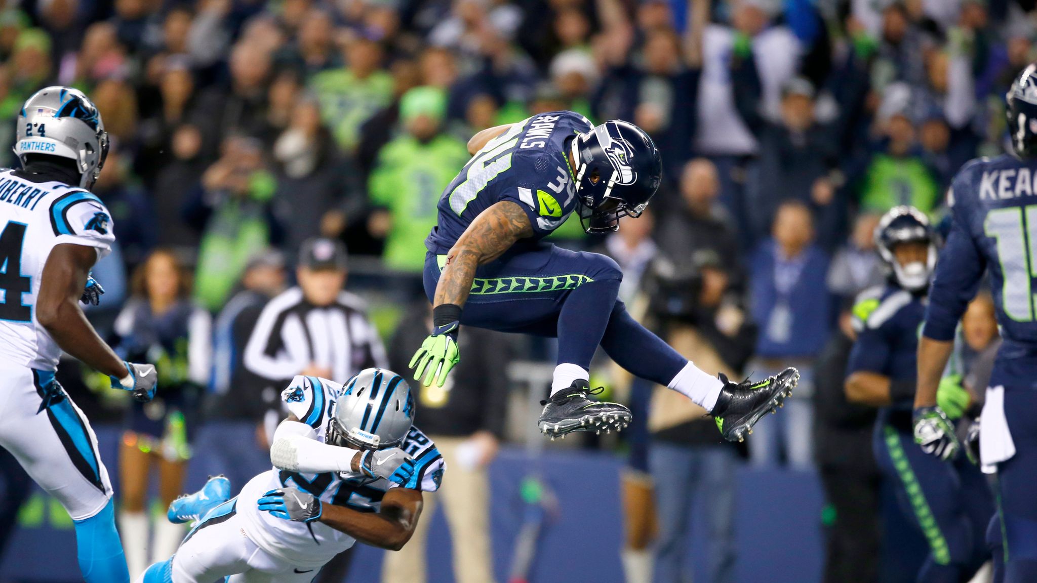 Complete coverage: Seahawks 40, Panthers 7