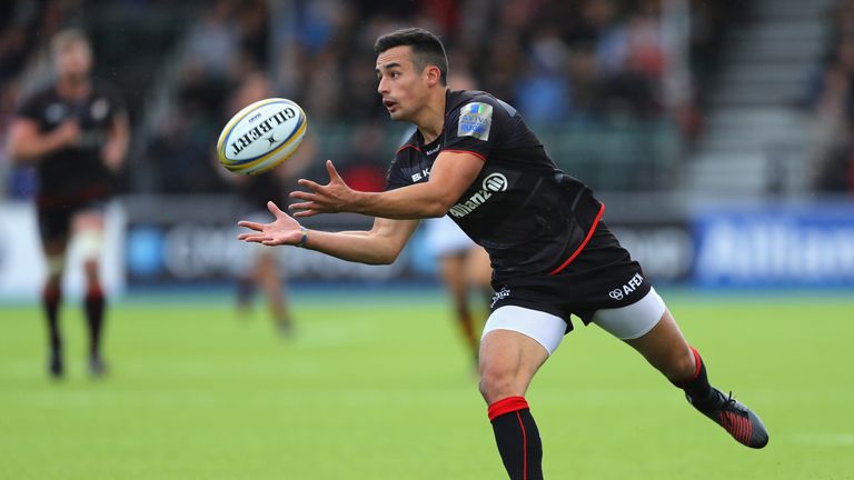 Alex Lozowski missed a last-gasp penalty for Saracens in their 14-11 defeat by Bath