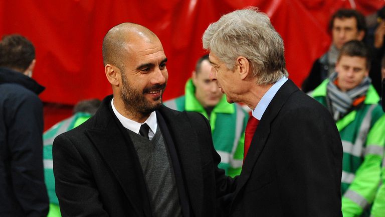 Pep Guardiola has sprung to the defence of Arsene Wenger