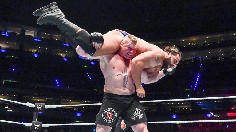 Brock Lesnar made mincemeat of Rusev in Mexico City