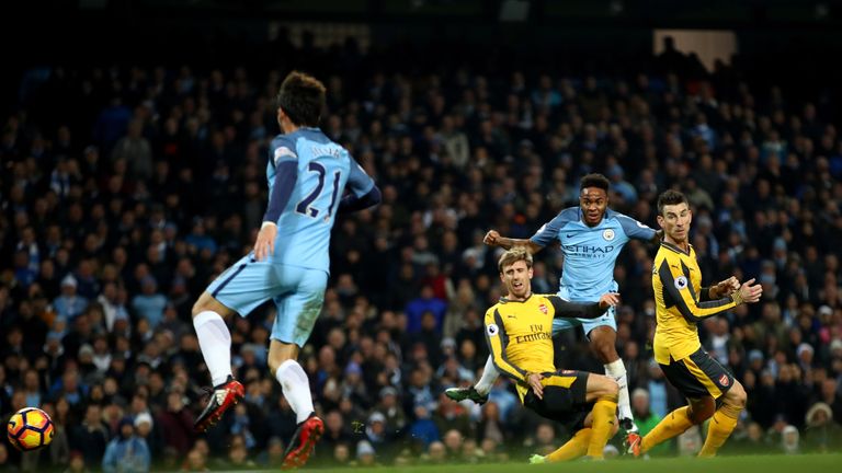 Raheem Sterling grabbed the winner for Manchester City, condemning Arsenal to second successive defeat