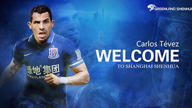 Carlos Tevez joined Shanghai Shenhua from Boca Juniors