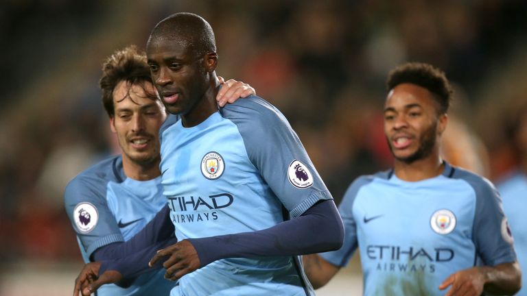 Yaya Toure did not play a Premier League game under Pep Guardiola until November
