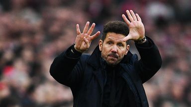 Diego Simeone's Atletico have not been able to keep pace at the top of La Liga this season