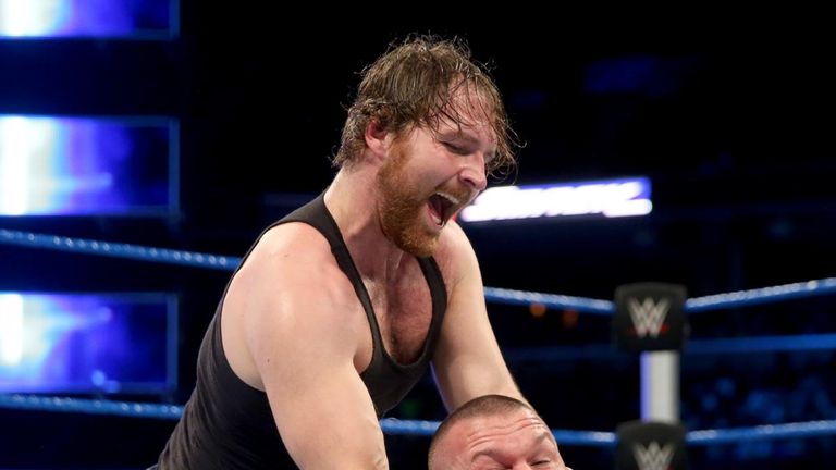 Dean Ambrose gets to grips with Randy Orton