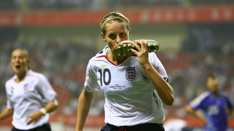Kelly Smith earned 117 caps for England, scoring 46 times