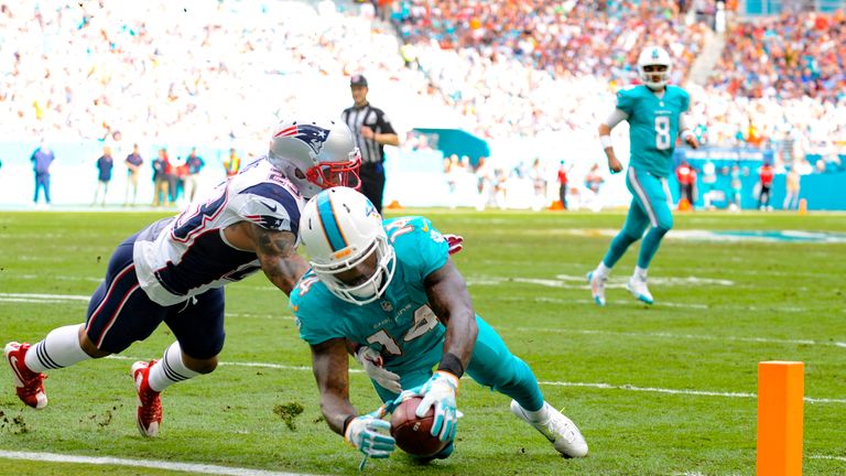 Jarvis Landry was fined for his celebration after scoring a touchdown agianst the New England Patriots