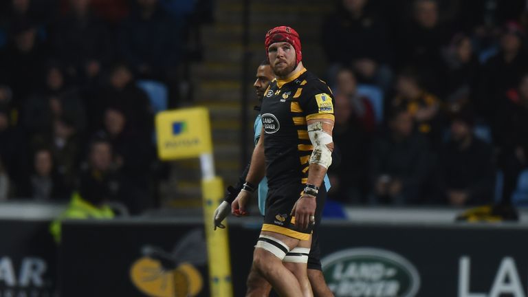 James Haskell was forced off less than a minute after making his comeback from injury