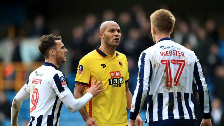 Younes Kaboul squares up to Byron Webster
