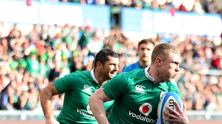 Keith Earls crossed twice at Stadio Olimpico