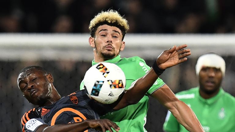 Kevin Malcuit (right) has impressed for St Etienne this season