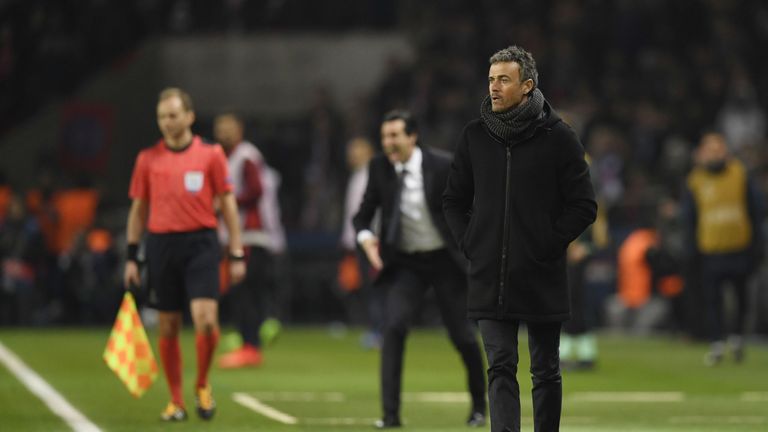 Luis Enrique is under pressure at Barcelona following their Champions League defeat to PSG