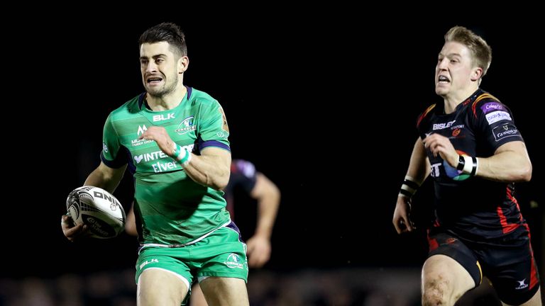 Tiernan O'Halloran scored Connacht's first try