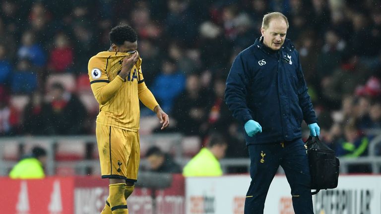 Rose hasn't featured for Spurs since limping off the field at the Stadium of Light