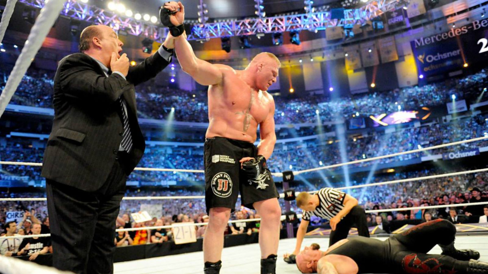 WrestleMania Countdown: Brock Lesnar Ends The Undertaker's Streak | WWE ...