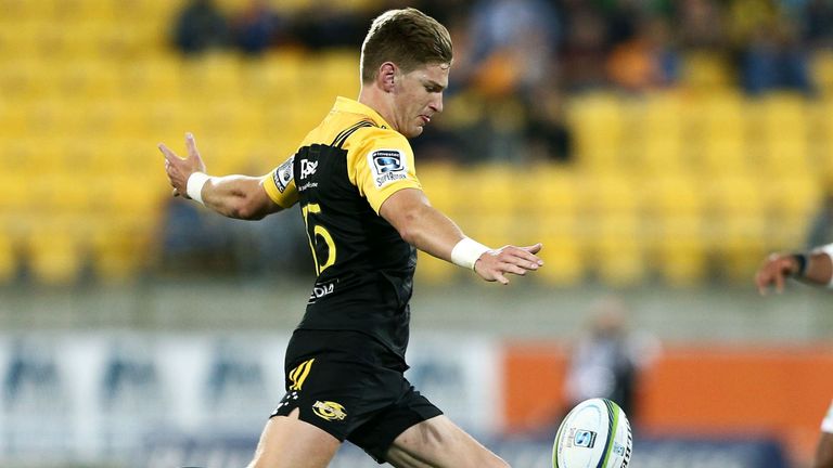 Hurricanes' Jordie Barrett picked up another yellow card during the game 