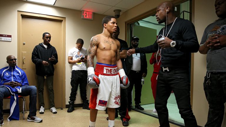 Mayweather's promotion of Gervonta Davis sparked the row with Davies