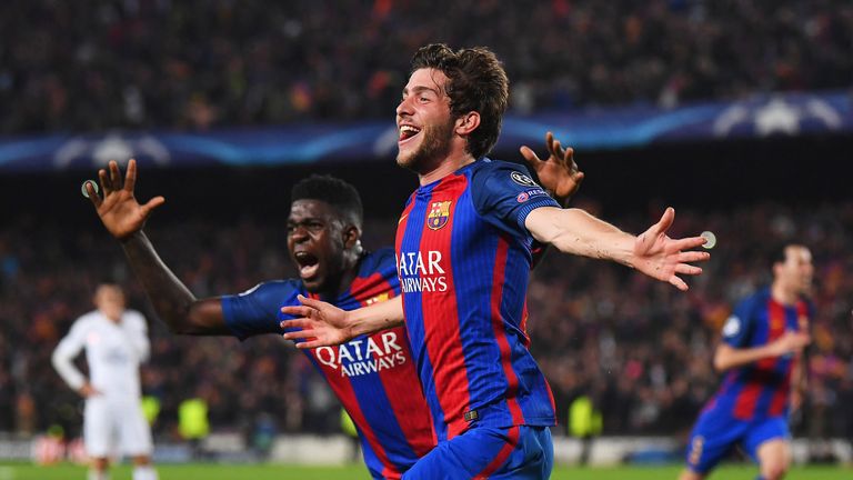 Chelsea are apparently keen on Barcelona's Sergi Roberto