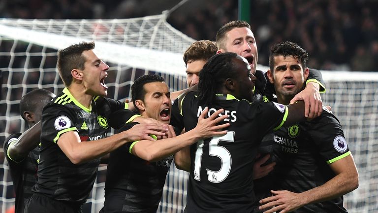 Chelsea are 10 points clear at the top of the Premier League