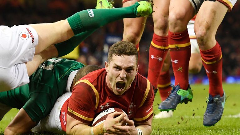 Geroge North scored two of Wales' three tries in Cardiff