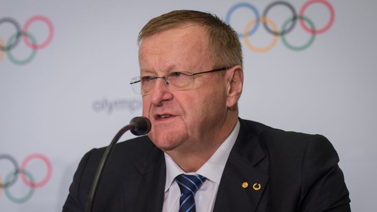 IOC vice president John Coates addressed the media