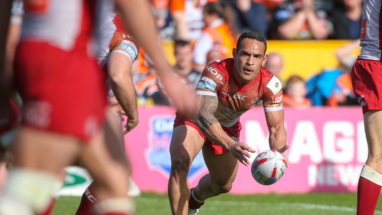  Catalans' Paul Aiton in action
