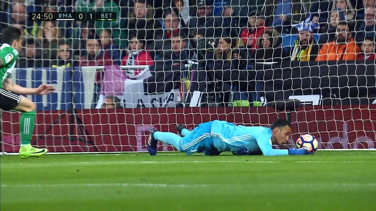Navas' own goal gave Real Betis the lead at the Bernabeu