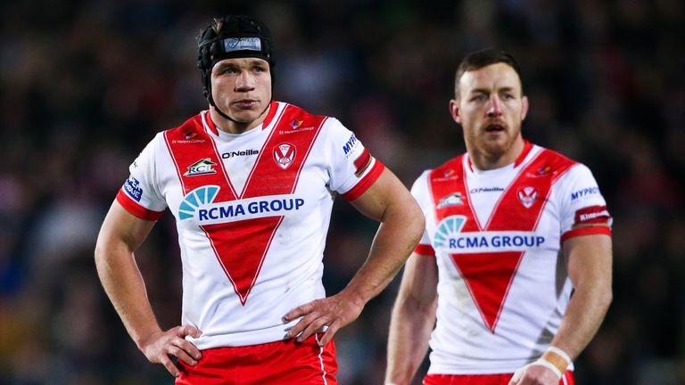 St Helens full-back Jonny Lomax notched a try in the very first minute 