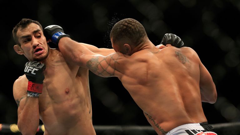 Tony Ferguson (left) owns the division's longest unbeaten run