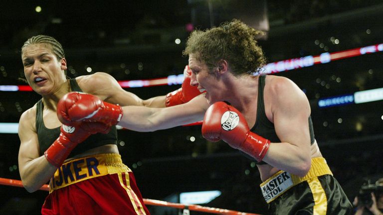 Couch fought legendary female fighter Lucia Rijker at Los Angeles' Staples Center in 2003