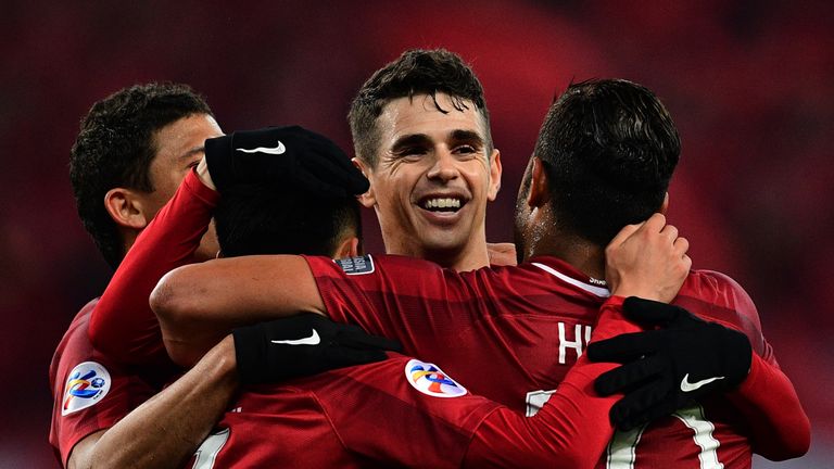 Oscar in action for Shanghai SIPG