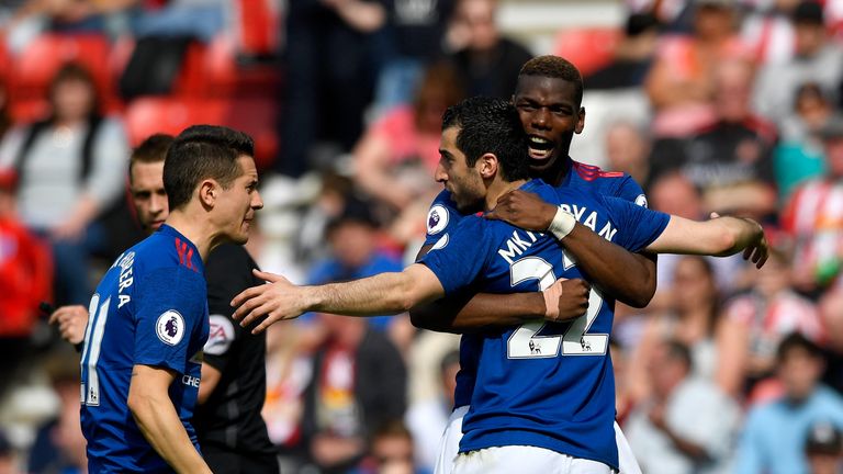 Manchester United currently occupy fifth in the Premier League table