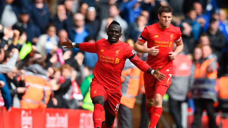 Sadio Mane opened the scoring for Liverpool but was later forced off injured