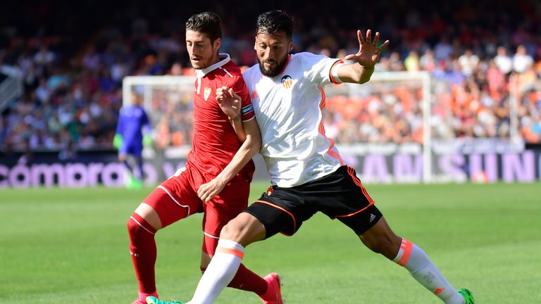Ezequiel Garay (right) was allowed to leave Real Madrid under Mourinho