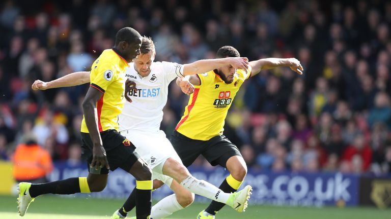 Gylfi Sigurdsson had numerous chances to bring Swansea back into the game