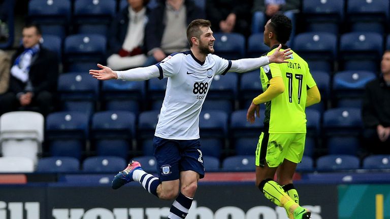 Preston's Tom Barkhuizen is among the nominees for March goal of the month