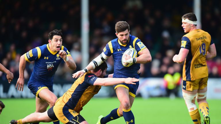 Wynand Olivier's try gave Worcester the lead for the first time in the game