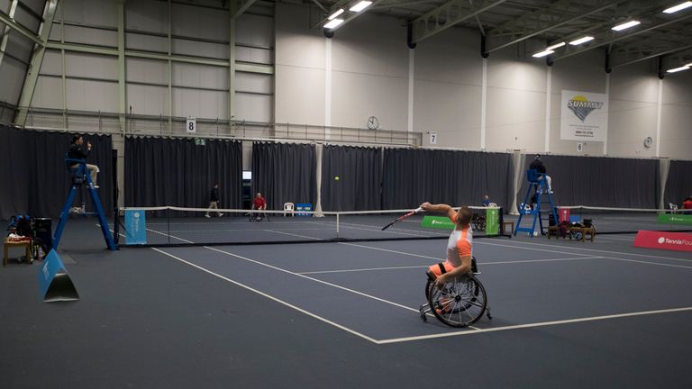 Zach coaches players in mainstream tennis and those at disability levels of the sport