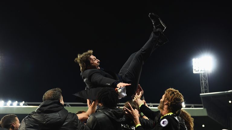 Conte led Chelsea to the Premier League title in his first season in charge of the Blues