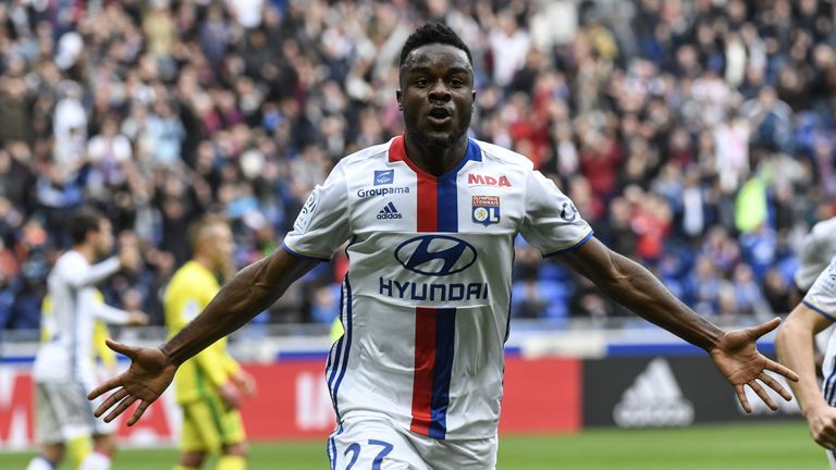 Lyon's Maxwel Cornet scored twice