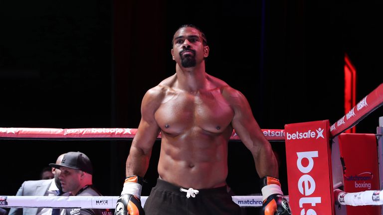 Haye displayed a muscular physique in the first fight