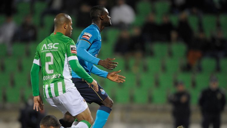 Ederson in action for Rio Ave against Porto in 2013