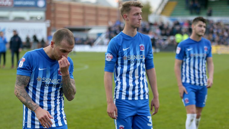 Hartlepool were relegated from League Two at the end of the 2016/17 season
