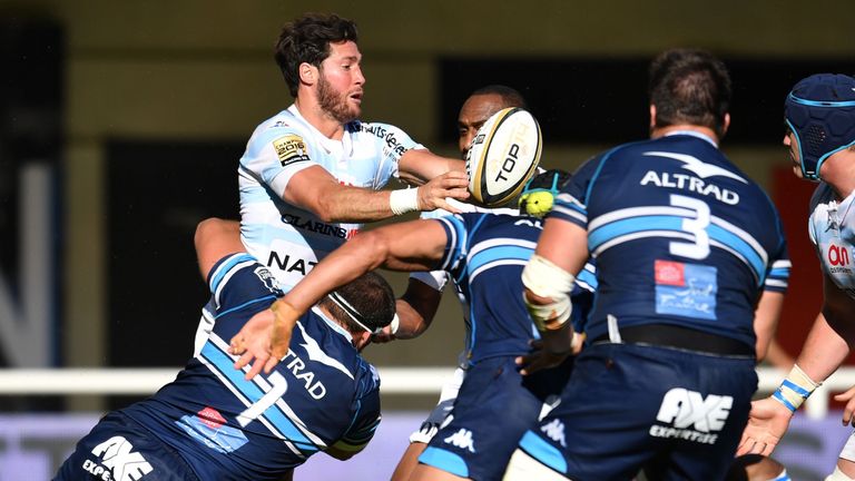 Maxime Machenaud helped Racing to an impressive win at Montpellier